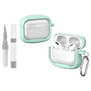 HTUTWOO Case for Airpods Pro/Pro2, Small Waist Macaron Color Earphone Protective Case with Keychain and Cleaning Kit, Shockproof Anti-Scratch - 1 of 4