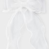 Girls' Ruffled Organza Bow Hair Clips - art class™ White: Fashion Accessory for All Hair Types, Polyester Material - 4 of 4