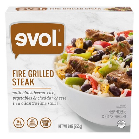 Evol Gluten Free Frozen Fire Grilled Steak Bowl - 9oz - image 1 of 4