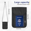 Generic RFID Blocking Holder Travel Neck Wallet Neck Pouch Passport Holder Organizer Case - 2 of 4