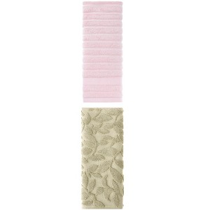 REGALWOVEN Cotton Bathroom Hand Towels for Kitchen Hotel Spa 14" x 30" 2 Pcs - 1 of 4