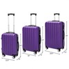 Karl Home 3in1 Multifunctional Large Capacity Traveling Storage Suitcase Luggage Set Purple - 4 of 4