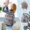 BabyBond Baby Diaper Bags Backpack with Changing Station Waterproof Diaper Backpack with USB Charging Port,Large Diaper Bag for Moms Dads - 3 of 4