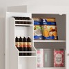 Kitchen Pantry Cabinet,72” High Freestanding Tall Cupboard Storage Cabinet with 4 Doors and 1 Drawer, 4 Adjustable Shelves and 6 Door Shelves - 2 of 4