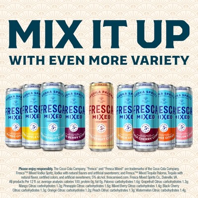 Fresca Mixed Vodka Spritz Variety Pack Gluten-Free Canned Cocktail - 8pk/355ml Cans