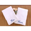 Linum Home Textiles 100% Turkish Cotton "His" and "Hers" 2PC Hand Towel Set - 2 of 3