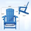 VisioGear 2PCS Adirondack Chair with Cup Holder - 2 of 4