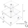 OnDisplay 3 Tier LED Light Clear Acrylic Appetizer/Cupcake Tower Display Stand - 3 of 4