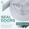 HOME INTUITION - 396 Inch Weather Stripping Window Door Seal Strip 33 Feet Self Stick Weatherstrip Gap Draft Blocker - 4 of 4