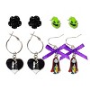 Disney Sally & Jack Earrings from Nightmare Before Christmas - 4 Pair Hypoallergenic Disney Earrings with Charms, Ages 4+ - 4 of 4