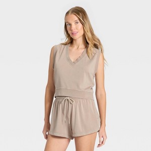 Women's Fleece Tank Top - Universal Thread™ - 1 of 3