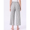 INSPIRE CHIC Women's Pajama Pants Soft Lounge Casual Trousers Wide Leg Pajama Bottom - 4 of 4