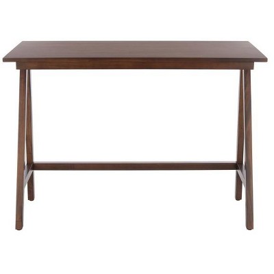 Asymmetrical Black Walnut 46" Industrial Farmhouse Desk