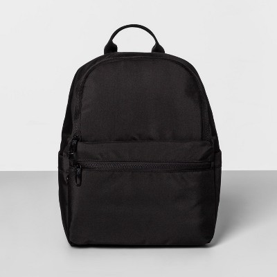 black and white mini backpack