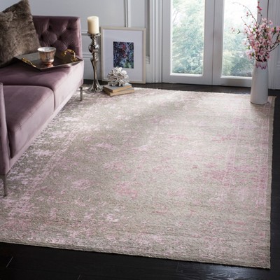 Centennial Silver and Rose Hand-Knotted Wool Area Rug 6' x 9'