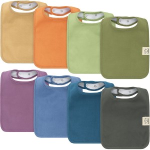 KeaBabies 8-Pack Organic Baby Bibs for Boy, Girl, Drool Bibs, Baby Bib for Girls, Boys,  Newborn Teething Bibs - 1 of 4