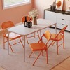 Folding Chairs 2/4 Pack, Foldable Chairs with Metal Frame Hold Up to 350 Pounds - 4 of 4