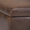 NicBex Coffee Table Ottoman with Storage, Mid Century Design Ottoman Foot Rest with Safety Hinge for Bedroom, Living Room, Chestnut Brown - 3 of 4
