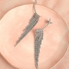 SOHI Women's Crystal Silver Casual Cuff Earrings - 2 of 4