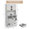 71" Tall Kitchen Pantry Cabinet，Adjustable Shelf, Freestanding - 2 of 4