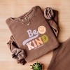 Simply Sage Market S.W.Smiley Be Kind Smiley Face Lightweight Garment Dyed Sweatshirt - 3 of 4