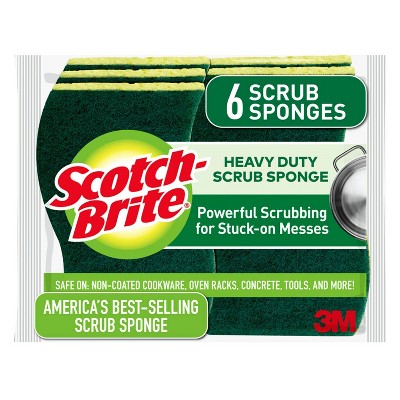 Scotch-Brite  Heavy Duty Scrub Sponges - 6pk