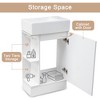 ORRD 18.6" Bathroom Vanity with Sink, Cabinet with Two-Tier Shelf, Left/Right Orientation, White - 4 of 4
