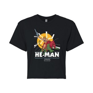 Women's - Masters of the Universe - He-Man Charging Cropped Graphic T-Shirt - 1 of 4