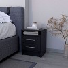 NicBex Nightstand with 2 Drawers, Bedside Table with 1 Shelf, Modern Night Stand for Bedroom Living Room - image 2 of 4