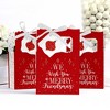 Big Dot of Happiness Red and Gold Friendsmas - Friends Christmas Party Favor Boxes - Set of 12 - 3 of 4