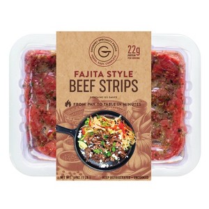 Gourmet Specialty Foods Fajita Style Beef Strips Marinated Boneless - 1lb - 1 of 2