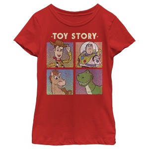 Girl's Toy Story Four Buds Panels T-Shirt - 1 of 4