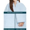 PAVILIA Womens Fluffy Housecoat Zip Robe, Faux Shearling Zipped Up Front Bathrobe, Plush Warm Zipper House Coat Lounger - 4 of 4