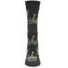Memoi Women's Pot Leaf Christmas Trees Holiday Crew Socks - 2 of 3