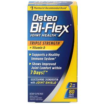 Osteo Bi-Flex Triple Strength & Vitamin D Joint Health Tablets - 80ct