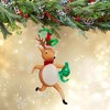 Italian Ornaments 6.5 Inch Bingle (Prancer's Cousin) Party Hat Reindeer Tree Ornaments - 2 of 4