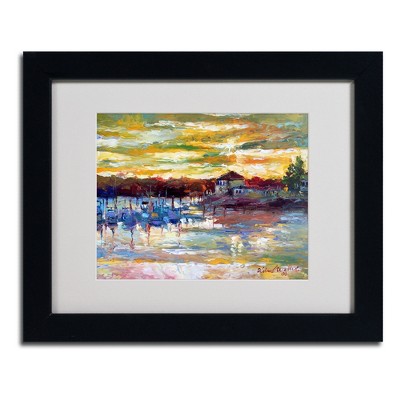 Trademark Fine Art -Richard Wallich 'Saco 10' Matted Framed Art