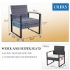 3-Piece Outdoor PE Wicker Patio Chair and Table Set with Washable Cushions for Balcony or Poolside-The Pop Home - 4 of 4