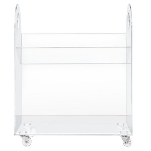 Babyletto Presto Acrylic Bookcase and Cart - Clear - 1 of 4