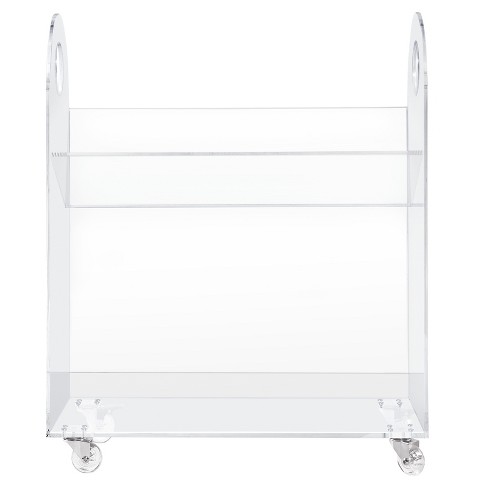 Clear Acrylic Book Display Case with White Base for sale online