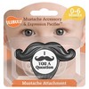 Ulubulu Mustache Pacifier with Mustache Pacifier Clip - 0-6 Months - 3 of 4