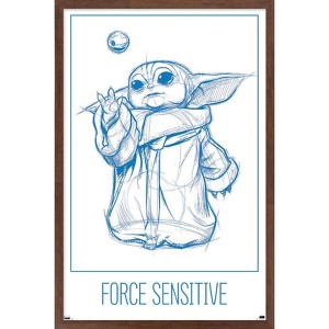 Trends International Star Wars: The Mandalorian: Grogu Moments - Force Sensitive Framed Wall Poster Prints - 1 of 4