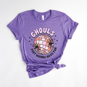 Simply Sage Market Women's Ghouls Disco Ball Short Sleeve Graphic Tee - 1 of 3