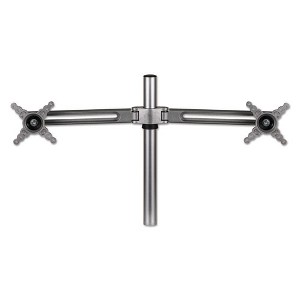Fellowes Lotus Dual Monitor Arm Kit, For 26" Monitors, Silver, Supports 13 lb - 1 of 4