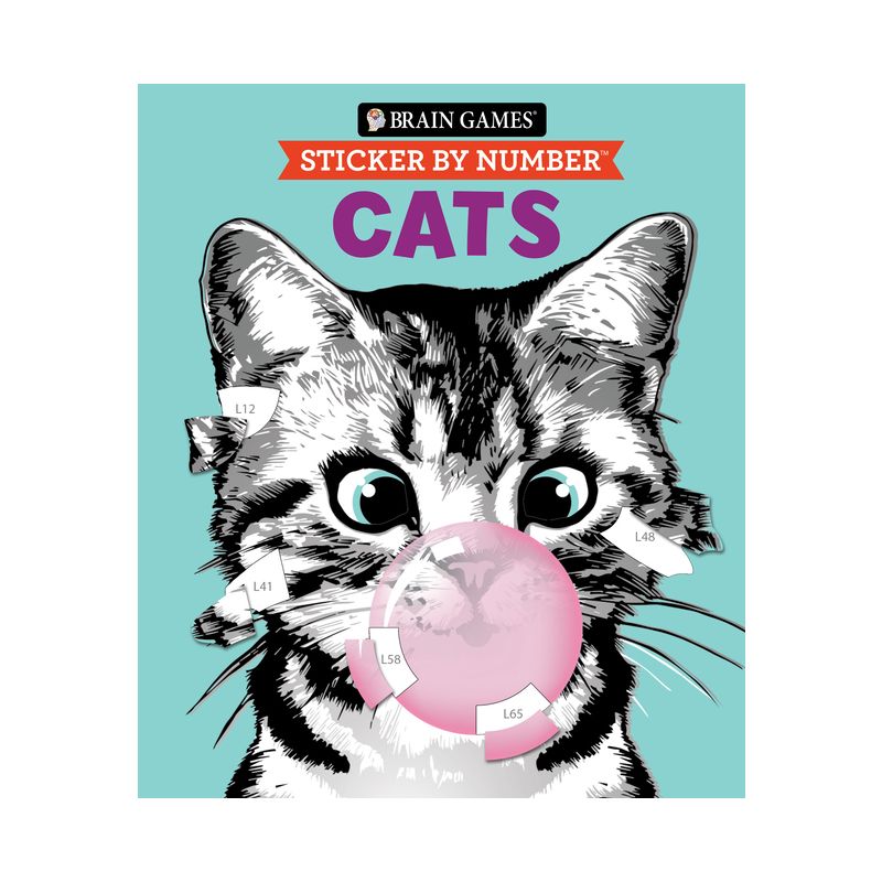Brain Games - Sticker by Number: Cats - by  Publications International Ltd & New Seasons & Brain Games (Paperback), 1 of 2
