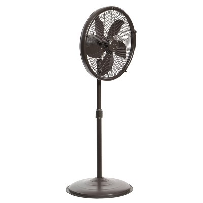 Newair 18" Outdoor Misting Fans, Pedestal Cooling Oscillating Fan for Indoor & Outdoor,  Adjustable Height, Head Tilt, Portable Fan