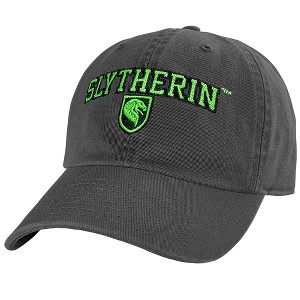 Harry Potter Slytherin Arch Adult Dad Cap Charcoal OS - 1 of 4