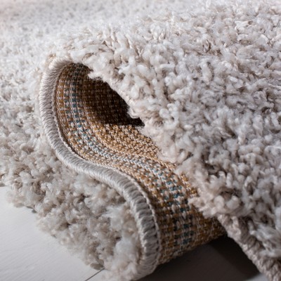 Light Grey 8' x 10' Solid Shag Area Rug
