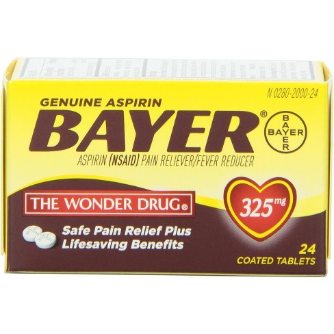 Bayer Genuine Aspirin Tablets 325 Mg 24 Ct : Target