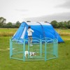 DSVIMOY Pet Doors, Gates and Pens, 24-inch 8 Panels Pet Dog Fence with Doors, Foldable Pet Pen for Pet Exercise, Blue, 48.4"*48.4"*24.2" - 4 of 4